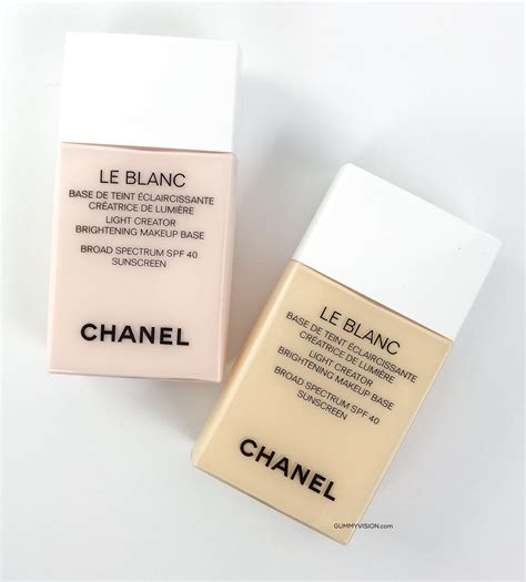 chanel le blanc makeup base mimosa|LE BLANC .